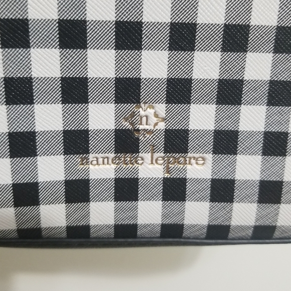 EUC Nanette Lepore b&w plaid purse - Picture 2 of 10